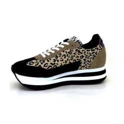 No Name Flex M Jogger Daim Textile Beige Et Noir