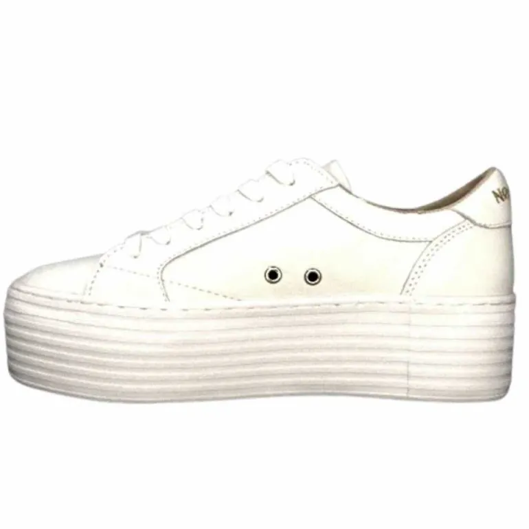 No Name Spice Sneaker Cuir Blanc