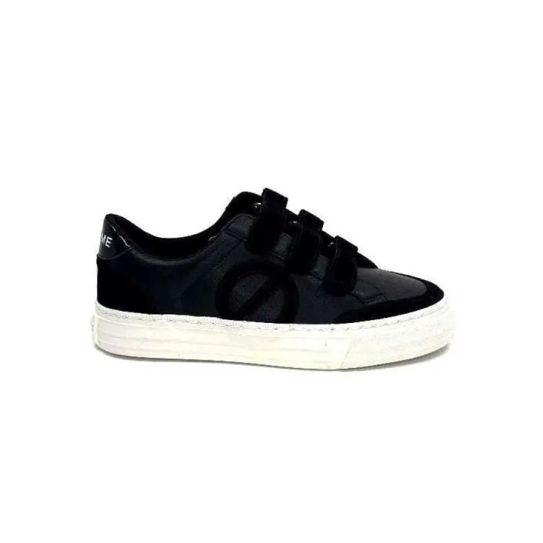 No Name Strike Straps Cuir Noir