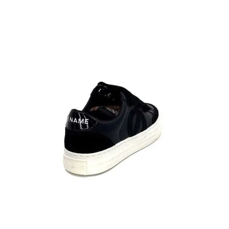 No Name Strike Straps Cuir Noir