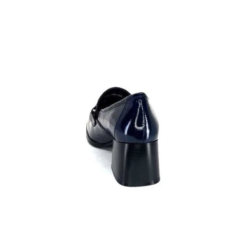 Regarde Le Ciel Vanessa 02 Cuir Vernis Bleu Marine
