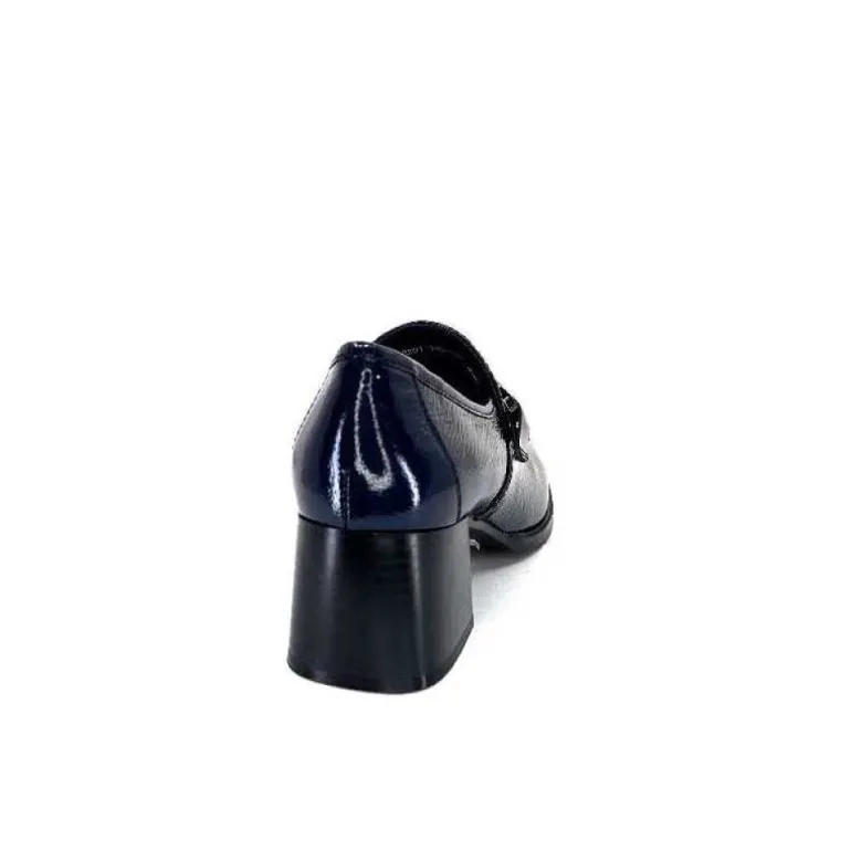 Regarde Le Ciel Vanessa 02 Cuir Vernis Bleu Marine