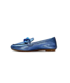 Requins Hartega Cuir Metal Bleu