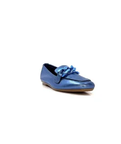 Requins Hartega Cuir Metal Bleu