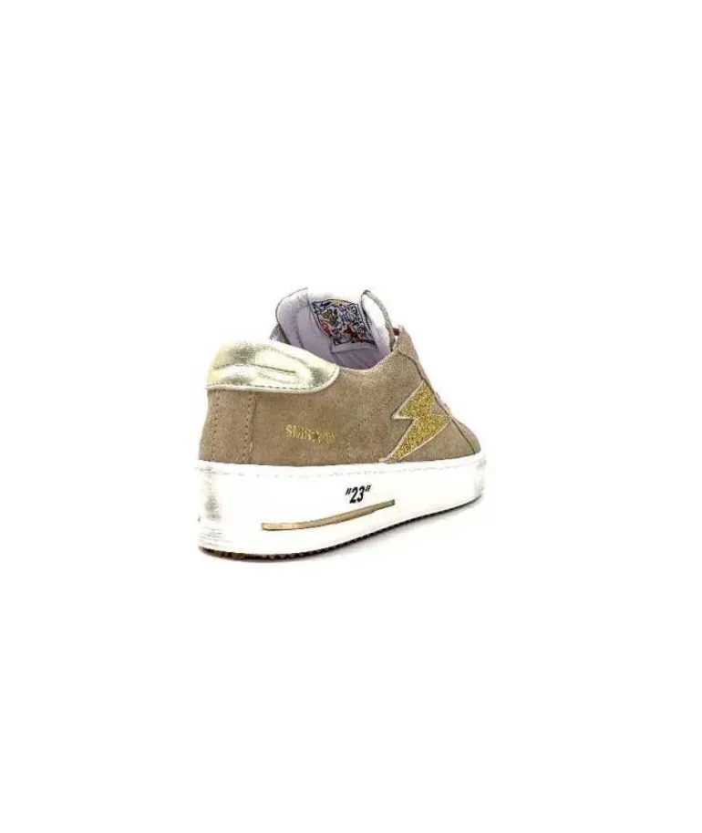 Semerdjian Smr Maya 9503 Daim Beige Lacets Rose