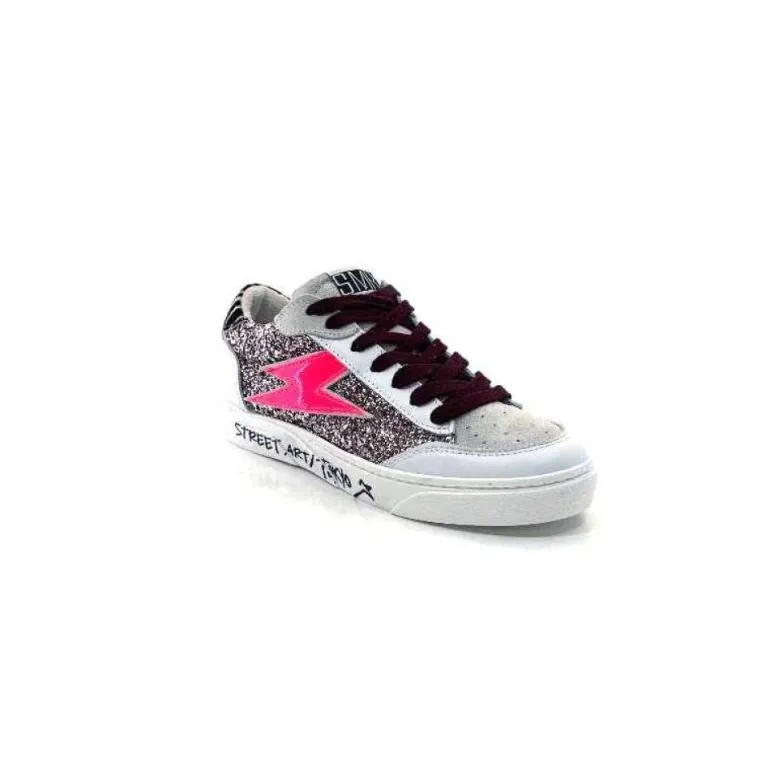 Semerdjian Smr23 Taline 10435 Cuir Blanc Glitter Rose