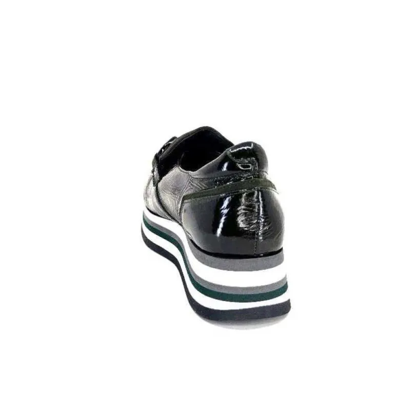 Softwaves 7.78.61 Cuir Vernis Et Daim Kaki