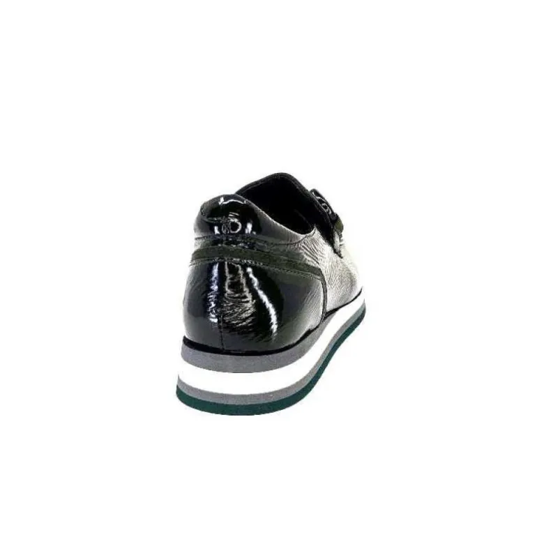 Softwaves 7.78.61 Cuir Vernis Et Daim Kaki