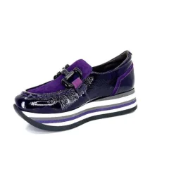 Softwaves 7.78.61 Cuir Vernis Et Daim Violet