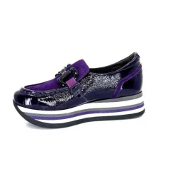Softwaves 7.78.61 Cuir Vernis Et Daim Violet