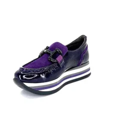 Softwaves 7.78.61 Cuir Vernis Et Daim Violet