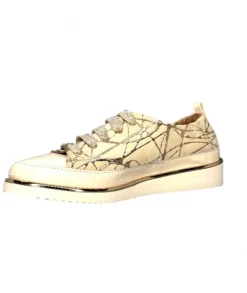 Xsa 8010 Daim Beige Cuir Or